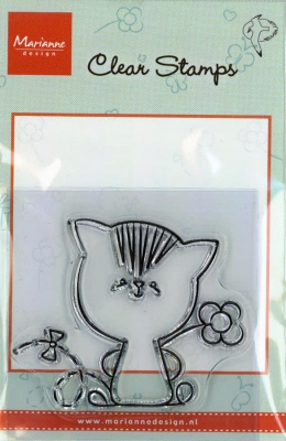 MD clear stamps Hetty Meeuwsen HM9404 Poes-bloem