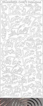 Elisabeth Craft Design Sticker 2829 With love