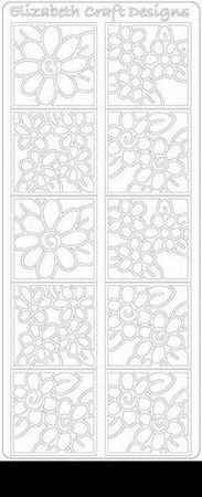 Elizabeth Craft Designs Sticker 0157 Bloemen in 4kant