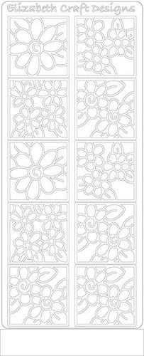 Elizabeth Craft Designs Sticker 0157 Bloemen in 4kant