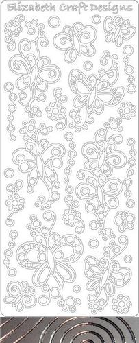 Elizabeth Craft Designs Sticker 0362 Doodle Vlinder