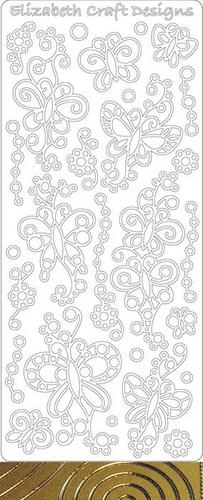 Elizabeth Craft Designs Sticker 0362 Doodle Vlinder