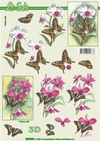 A4 Knipvel Le Suh 8215220 Orchidee/vlinder