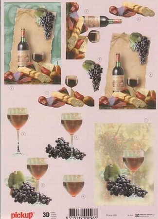 3D Knipvel Pick UP Pu068 Wijn druiven