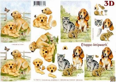 A4 Knipvel Le Suh 4169233 Dieren kitten/puppie/konijntje