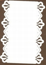 PaperUp oplegkaart 602013 A6 borduur Baroque in rectangle