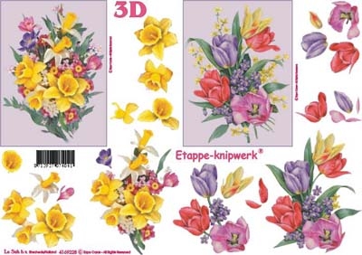 A4 Knipvel Le Suh 4169228 Bloemen voorjaarsboeket