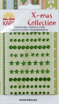 Kars X-mas collection Plaksteentjes rond ster 057 groen