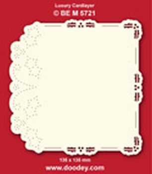 1 Doodey Luxe oplegkaart borduur BEM5721 Hulstrand
