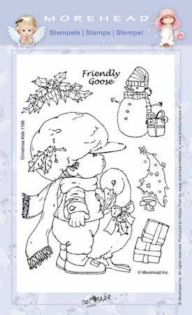 Clear stamps Morehaed Fun for You 97-1106 Kerstgans
