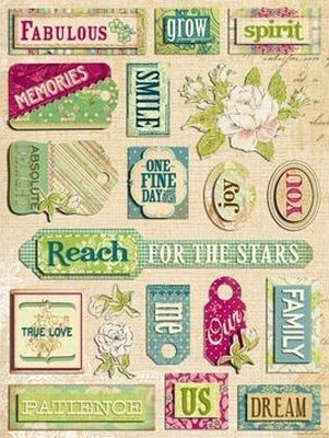 K&Company Adhesive Chipboard Accents margo mix