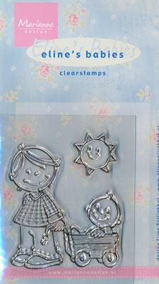 MD Clear stamps EC0110 Eline's Babies Broertje/zuje