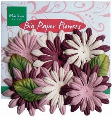 MD Big paper flower CP8946 Roze