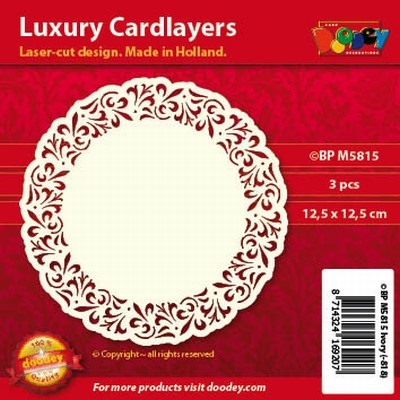 Doodey Luxe oplegkaart stans BPM5815 Ornament rand
