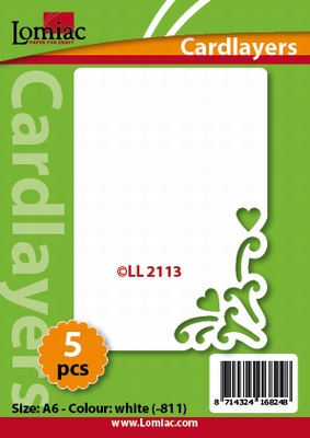 Lomiac Oplegkaart LL2113 romantiek 3 ivoor