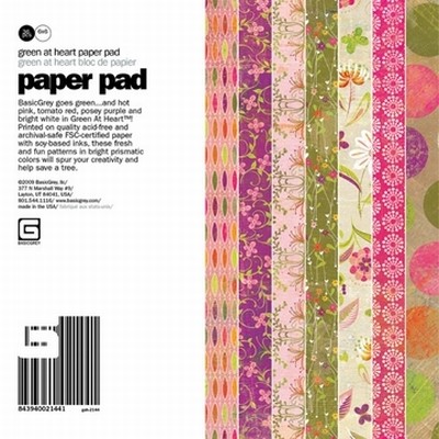 Paper pad Basicgrey GAH-2144 Green at Heart