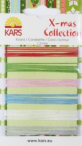 Kars X-mas collection 062 Koord 6 kerst kleuren