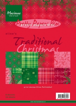 MD Pretty Paper Bloc PB7027 Eline's traditionel Christmas