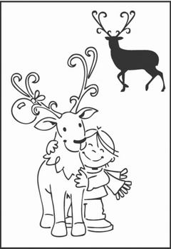 MD Clear stamps EC0118 Eline's Reindeer