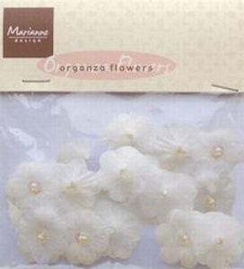 MD Organza flower JU0918 Off white