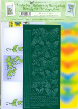 LeCreaDesign Vlinderkaarten kit 51.6318 Groen/Magnolia