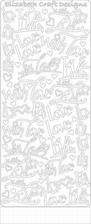 Elisabeth Craft Design Sticker 2829 With love