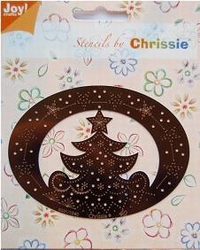 Chrissie Borduurstencil 6001-1040 Kerstboom