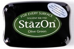 Stempelkussen StazOn 051 olive green