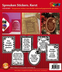 Sticker Doodey Spreuken GS651831 Kerst