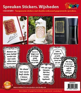 Sticker Doodey Spreuken GS651811 Wijsheden