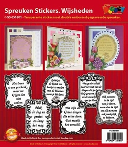 Sticker Doodey Spreuken GS651801 Wijsheden