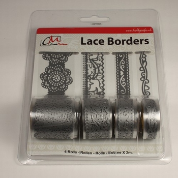 Zelfklevend Lace Borders BL382399 Love Silver