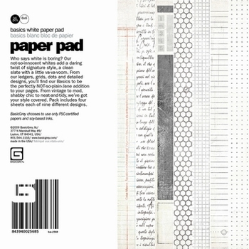 Paper pad Basicgrey BAS-25685 Basic White