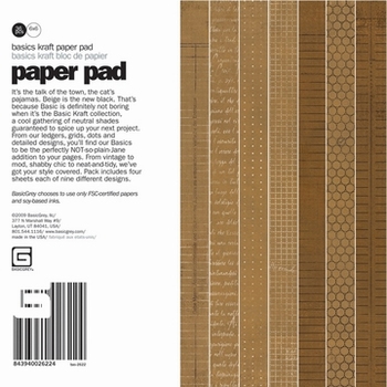 Paper pad Basicgrey BAS-26224 Basic Kraft