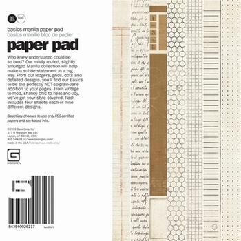 Paper pad Basicgrey BAS-26217 Basic Manila
