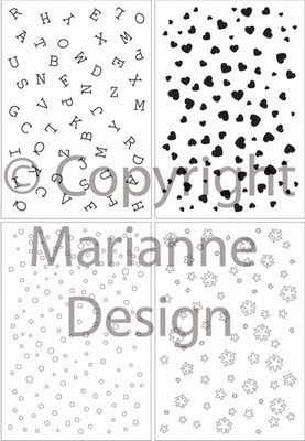 MD Clear stamps CS0846 Decoration letters and more