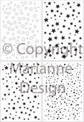 MD Clear stamps CS0845 Decoration stars and dots