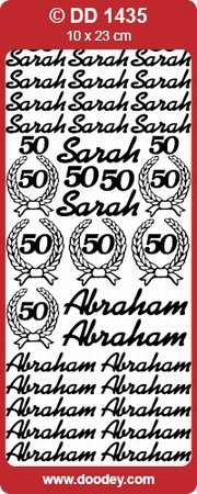 Sticker Doodey 21/DD1435 Sarah/Abraham/Krans 50
