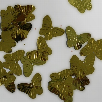 Vlinder pailletten PMG015 goud