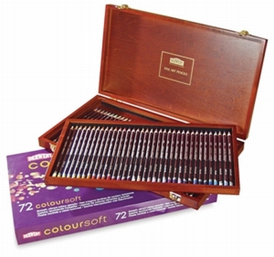 Derwent Coloursoft Houten kist geschikt voor 72 potloden