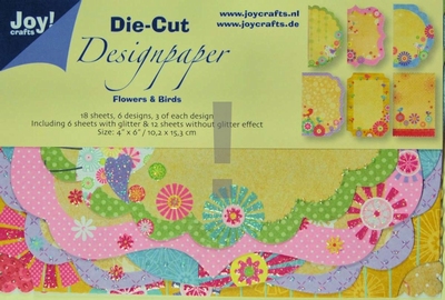 Joy! A6 Die Cut Design Paper 8011-0502 Flowers & ...