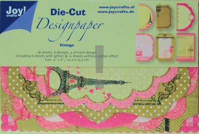 Joy! A6 Die Cut Design Paper 8011-0506 Vintage