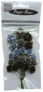 MD Paper Roses RB2209 navy blue
