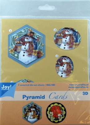 Joy! 3D Pyramid Decoupage 6013-0814 Kerst bloem