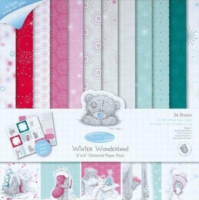 Me To You MTY 160104 Winter Wonderland Glitter Paper Pack