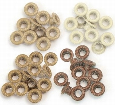 We R Memory Keepers Eyelets assortment glitter 41605-0 brown