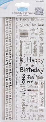 Me To You 810101 Clear Stickers Greetings