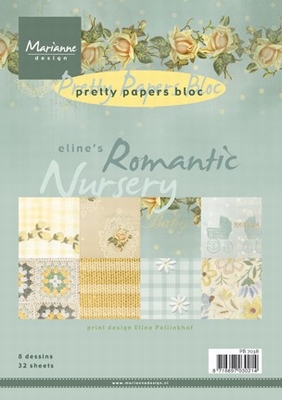 MD Pretty Paper Bloc PB7038 Eline's Romantic nursery