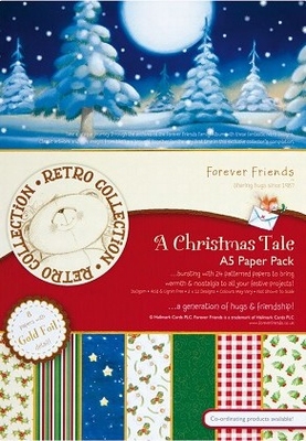 Forever Friends A Christmas Tale 160106 A5 Foiled Paper Pack