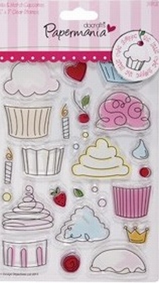 Mix & match clear stamp 907200 little cake shoppe cupcake